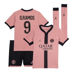 Paris Saint-Germain Goncalo Ramos #9 Dětské Alternativní dres komplet 2024-25 Krátký Rukáv (+ trenýrky)